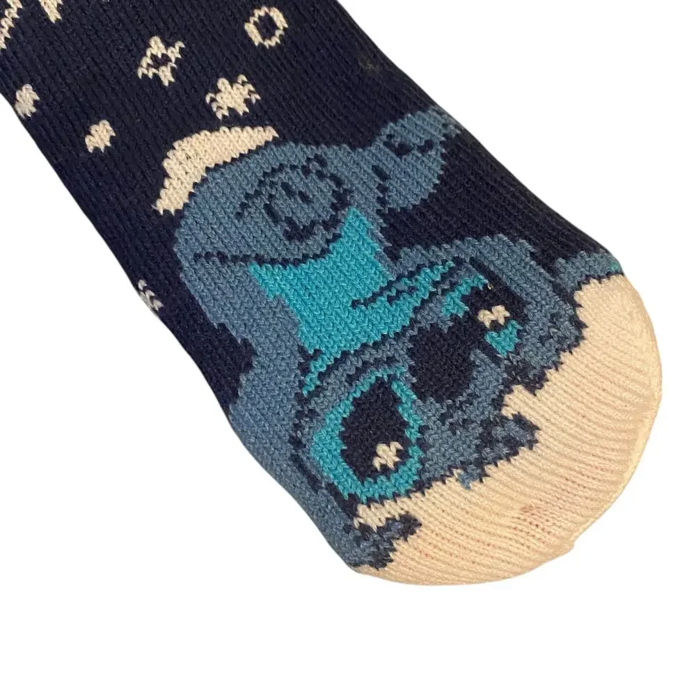 NWT Disney Lilo and Stitch (4-10) Adult Christmas Thick Socks w/ Non-Slip Soles